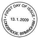 non-pictorial Longbridge postmark.