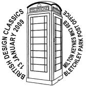 postmark illustrated with telephone box.