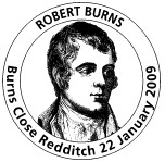 Redditch postmark showing portrait.