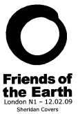 Postmark showing logo of Friends of the Earth.