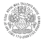 postmark showing Scottish Arms of Royal Mail. 