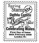 Stampex postmark showing dragon on stamp.