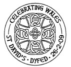 Postmark showing celtic cross.