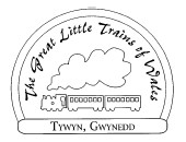 Postmark showing steam train in Wales.
