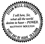 Postmark with text as below.