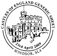 Special postmark showing Windsor Castle.