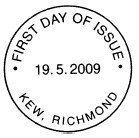 Kew, Richmond, non-illustrated postmark.