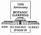 postmark illustrated with the Palm House at Kew Gardens.