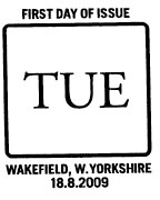 Official Wakefield pictorial postmark with text as shown.