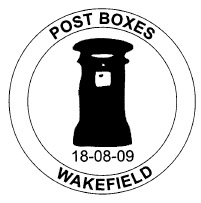 postmark showing pillar-type postnox (not wallbox as on the MS).