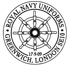 Postmark showing ship's wheel.