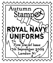 Official Stampex First Day of Issue Postmark showing anchor.