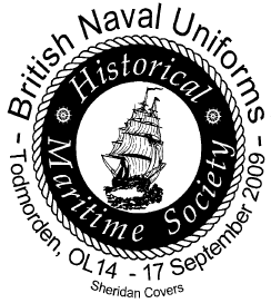 Postmark showing logo of Historical Maritime Society.