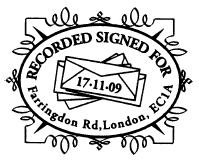 Postmark showing a leter.