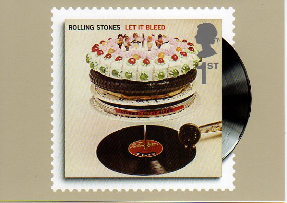 Rolling Stones Let it Bleed stamp card.
