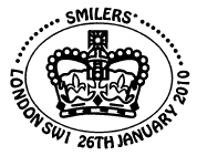 London postmark showing a Crown.