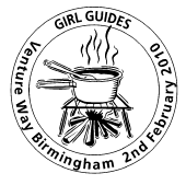 Birmingham postmark showing camp fire.