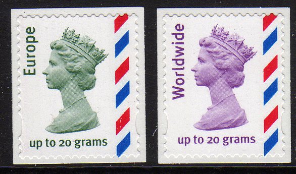 20 gram airmail stamps issued 30 March 2010.