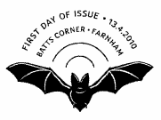 postmark illustrated with a bat.
