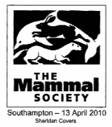 postmark illustrated with logo of The Mammal Society.