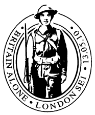 Postmark showing member of the Home Guard.