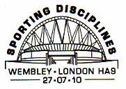 Postmark showing Wembley Stadium.