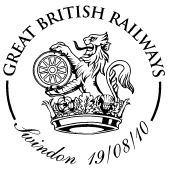 Swindon postmark showing British Railways logo - lion with wheel on crown.