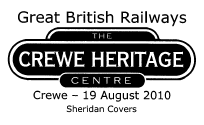 Crewe postmark showing heritage centre nameplate.