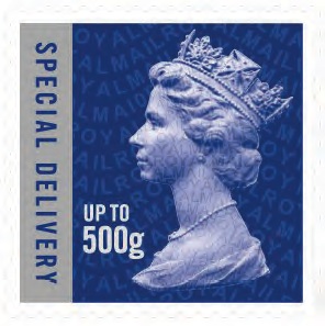New Machin definitive stamp for 500gr special delivery service.