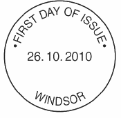 Official non-pictorial Windsor postmark for special delivery definitives.
