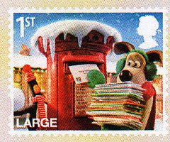 Wallace and Gromit 2010 Christmas Stamp 1st Large.