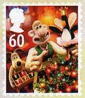 Wallace and Gromit 2010 Christmas Stamp 60p.