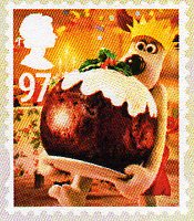 Wallace and Gromit 2010 Christmas Stamp 97p.