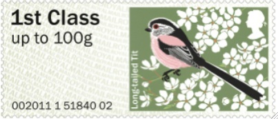 Pictorial Faststamps - birds 2 - long-tailed tit.