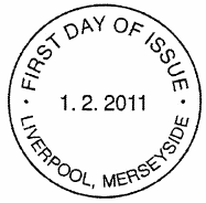 Liverpool, non-pictorial official postmark.