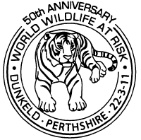 postmark illustrated with a tiger.
