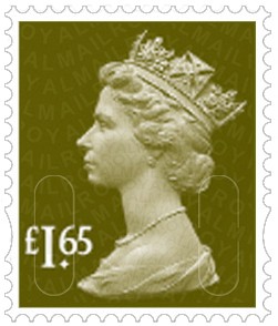 New Machin £1.65 definitive issued 29 March 2011.