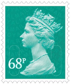 new Machin 68p definitive stamp issued 29 March 2011.
