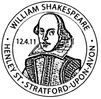postmark showing Wm Shakespeare.