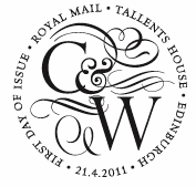 Tallents House Postmark with intertwined C & W.