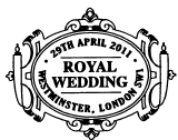 Royal Wedding postmark.