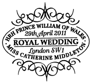 Royal Wedding postmark.