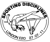 Postmark showing high jumper.