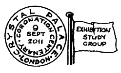 Exhibition Study Group flag postmark.