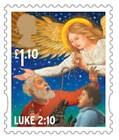 2011 Christmas Stamp £1-10.
