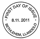 Non-pictorial Postmark first day of issue Bethlehem, also in Welsh.