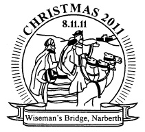 Postmark showing wise men.