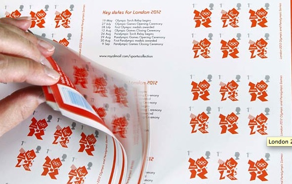 Checking of Olympic/Paralympic stamp booklet.