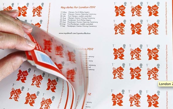 Checking of Olympic/Paralympic stamp booklet.