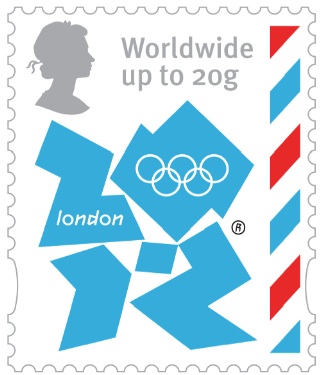 2012 20 g airmail Olympics definitive  stamp.